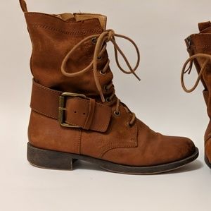 Nine west vintage america brown combat boots